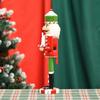 Decorative Wood Nutcrackers Santa with Decorative Swirls Candy for Holidays