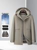 Men's 2025 Winter Mid-Length Down Jacket - High-End, Thickened White Duck Down, Business Casual Style