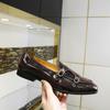 Luxusní Pánské Kožené Boty Nazouvací Lakovaná Kůže Kávová Černá Monk Strap Pánské Boty Svatba Večírek Neformální Společenské Mokasíny