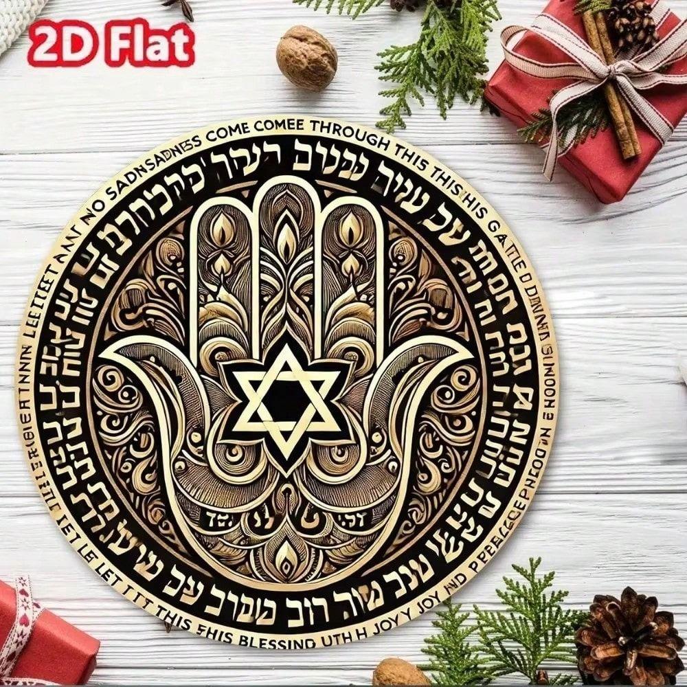 Retro Metal Painting 20x20cm Handmade Art Vintage Tin Sign Home Wall Decor