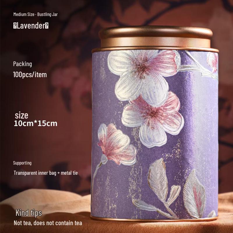 Exquisite Floral Tea Canister for Black, Green, Longjing Teas - Creative, Portable, and Sealed.