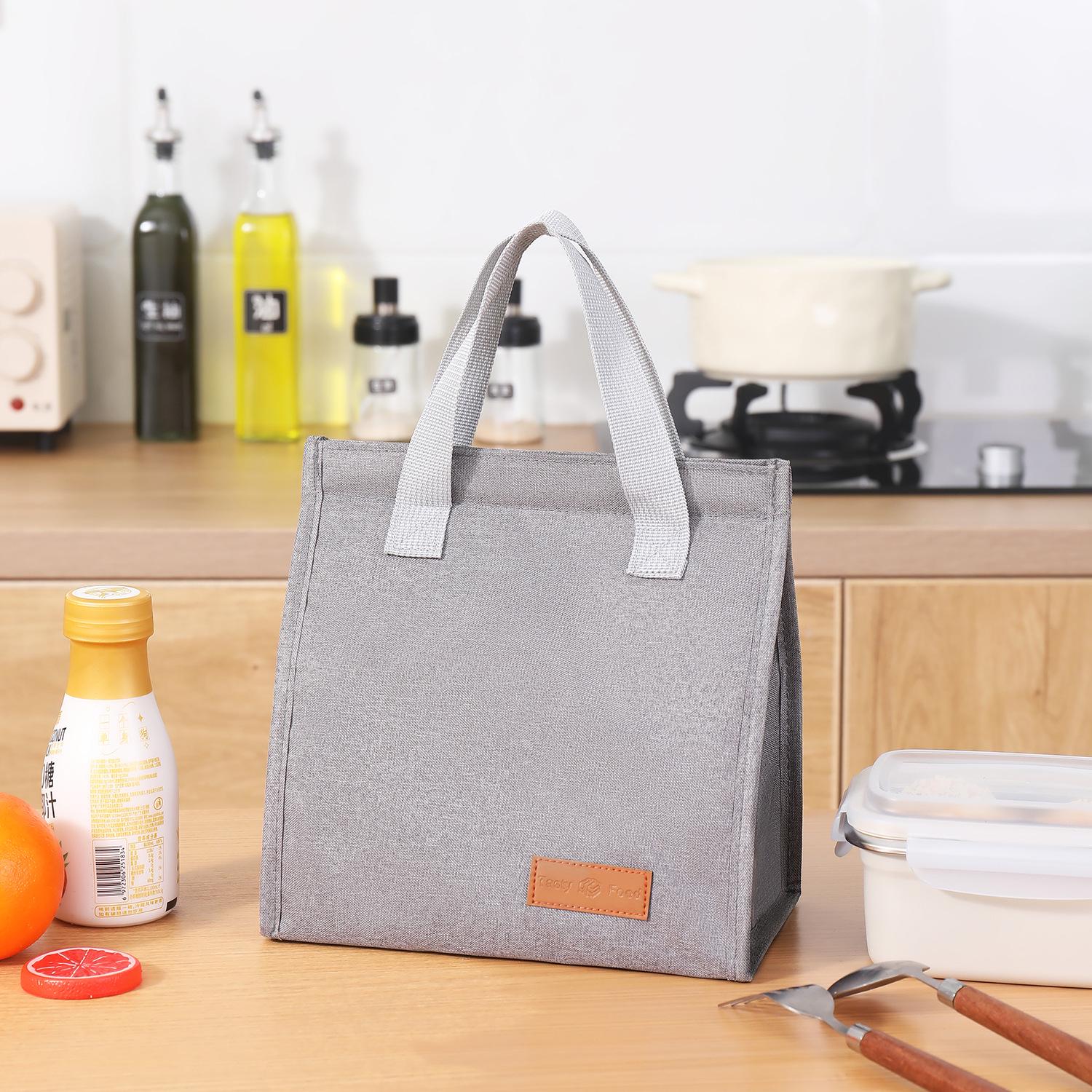 

Insulated Aluminum Foil Lunch Box Bag with Ice Pack – Fresh-Keeping Bento Bag for Office Workers