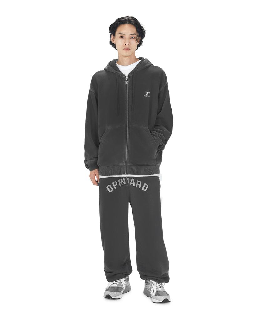 Openyard(Oy) Pigment Odolly Hoodie Zip Up - Black