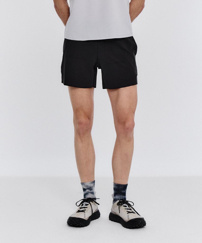 Peullaeniteu Quick Dry 2-In-1 Running Shorts Black