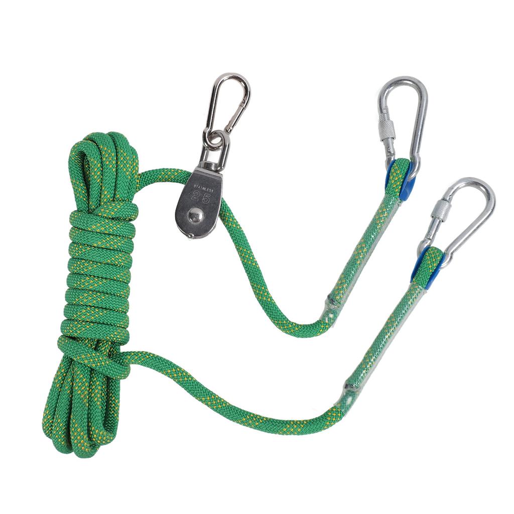 Dog Tie Out Cable Reflective 360 Degree Rotating Pulley Dog Runner Cable for Outdoor Camping Yard