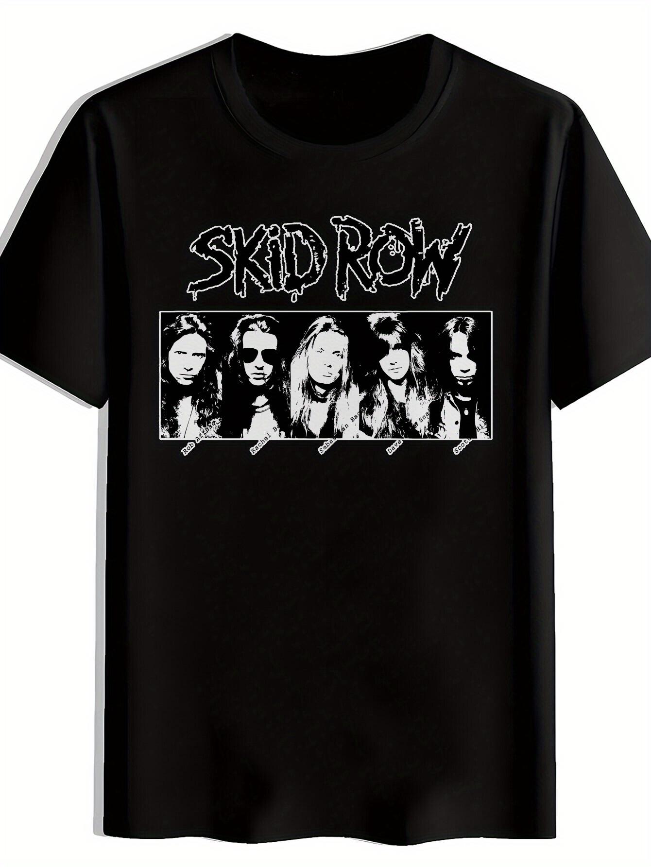 

Black Retro Rock Band Graphic T-shirt - Short Sleeve Crew Neck S