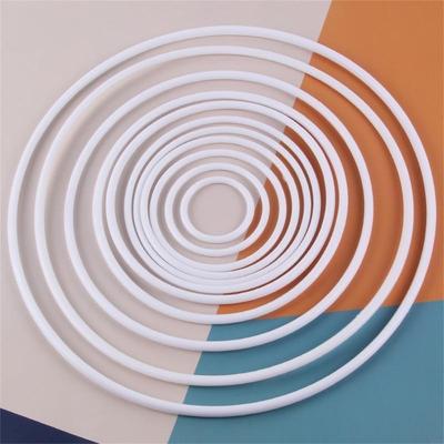 62KD DIY Craft Rings White Plastic Hoops for Wedding Clothing Jewelry Making Material