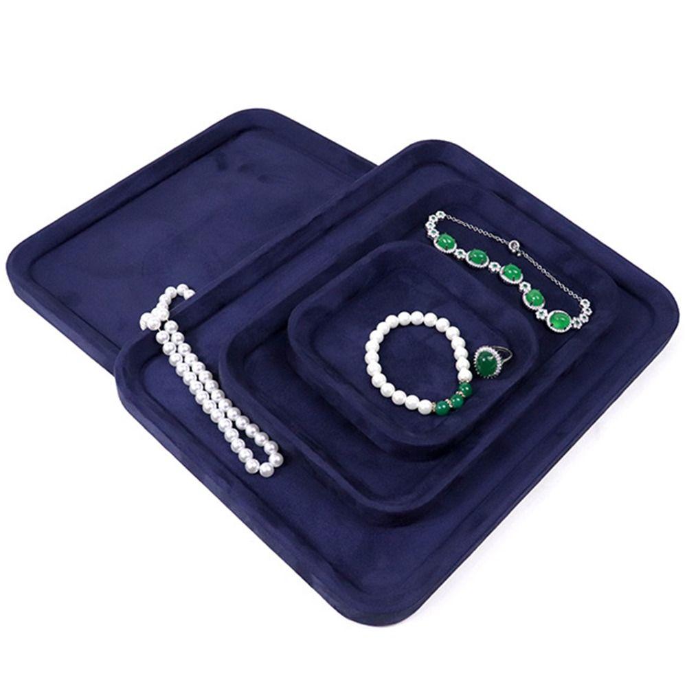 Velvet Jewelry Storage Tray Exquisite Jewelry Tray Show Stand  Accessories Display