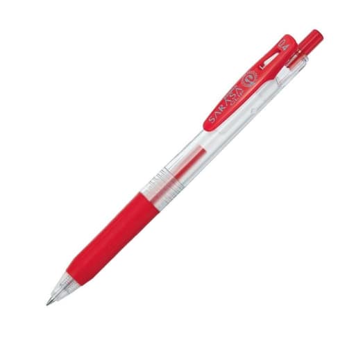 Zebra gel ballpoint pen refill Sarasa JF-0.4 lead red 10 pieces B-RJF4-R