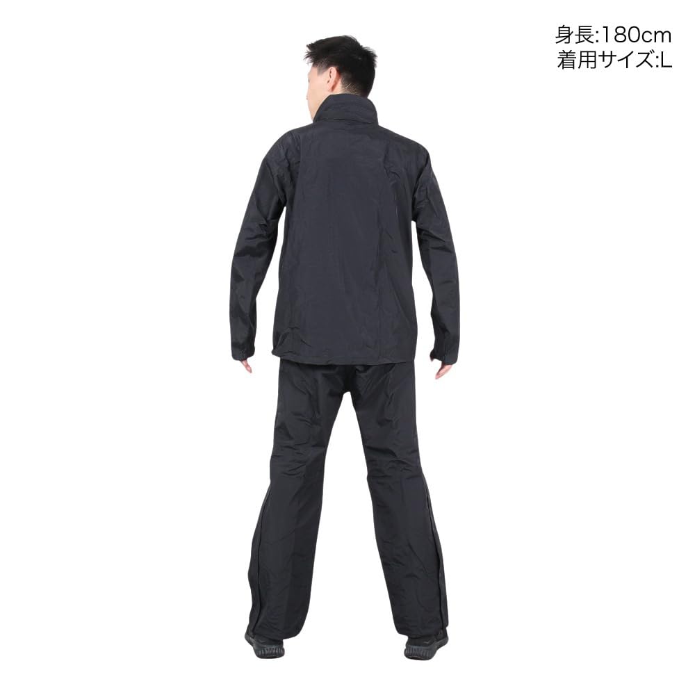 Helly Hansen Rain Black Ocean Size XL Suit, Water-Repellent, Waterproof, Windproof, Cold-Resistant, Breathable, Unisex, Antibacterial, Odor-Resistant,