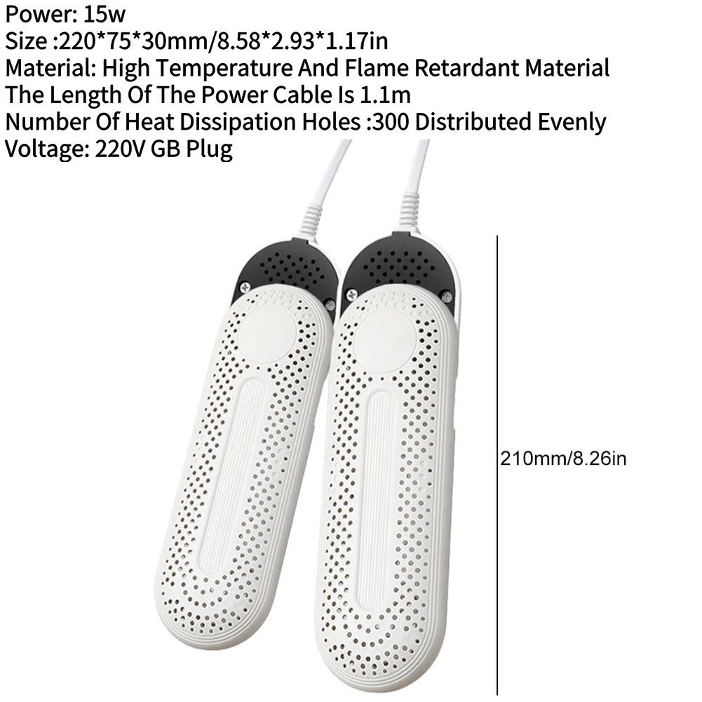Electric Shoe Boot Dryer Eliminate Odor UV Foot Dryer Fast Drying Shoe Drying Dehumidifier Multifunction for Household Dormitory