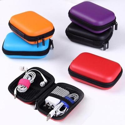 Earphone Pocket Headphone Earbud Carry Storage Bag Charger Hard Holder Case