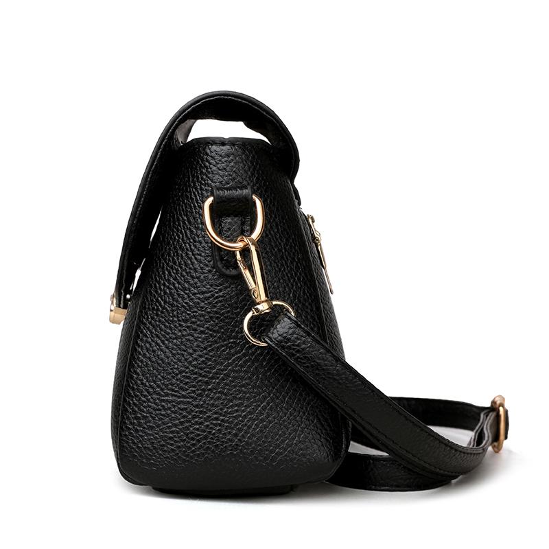Solid Color High Quality PU Leather Small Shoulder Bagsfor Women New Messenger Bags with  Crossbody Bag