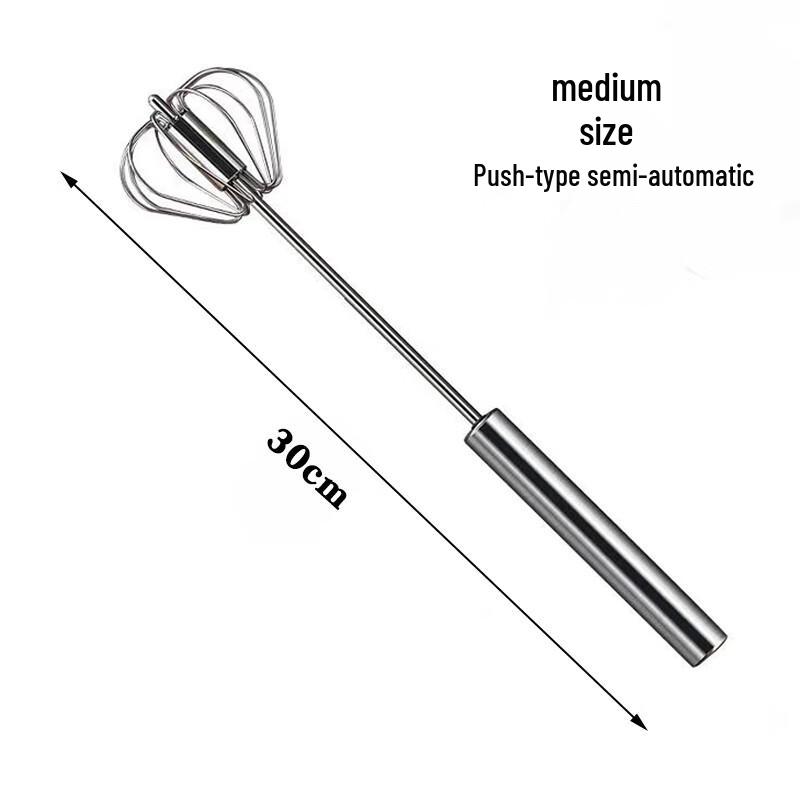 

Zhaoran 12-inch Stainless Steel Semi-automatic Egg Whisk