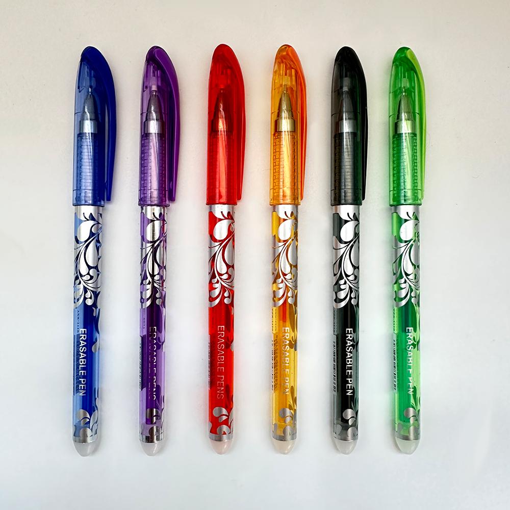 Set da 58 pezzi Penna Gel Lavabile con Impugnatura 0,5 mm Penna Magica Cancellabile Bastoncini d'Inchiostro Colorati Cancelleria per Scrittura Scolastica e d'Ufficio