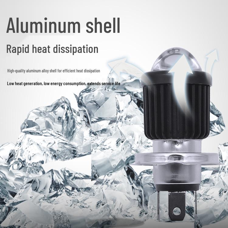Super Bright LED Motorcycle Headlight for Electric Tricycle - Double Claw, High/Low Beam, Spotlight