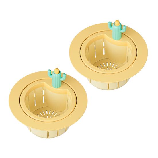 Drain Basket Cactus Sink Strainer Removable Quick Draining Anti-Clog Filter Basket Durable Easy-Clean Kitchen Accessory