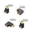 Professional 8K  90 Degree Adapter Converter Connector Male To Female Video for Laptop Monitor Projectors