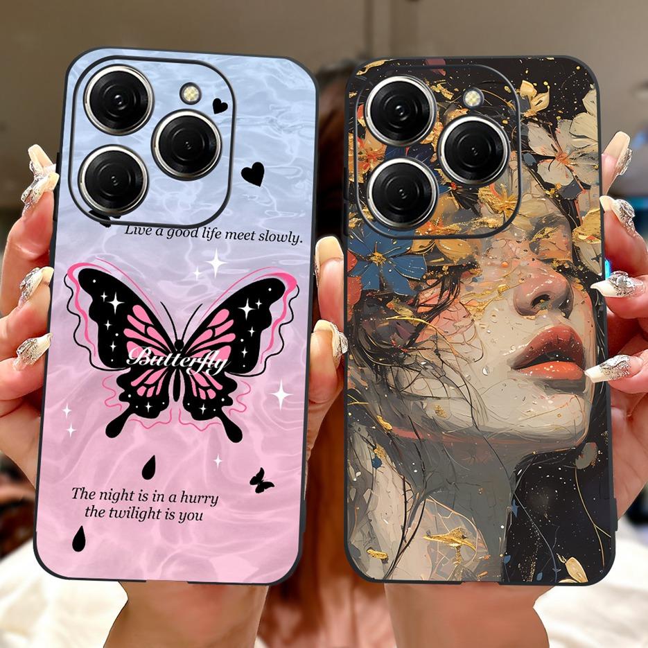 Für Tecno Spark 20 Hülle Spark 20C BG7 BG7n Coole Drachenmuster Hülle Weiche Silikonhülle Für Tecno Spark 20 Pro Spark20 Pro+ Taschen