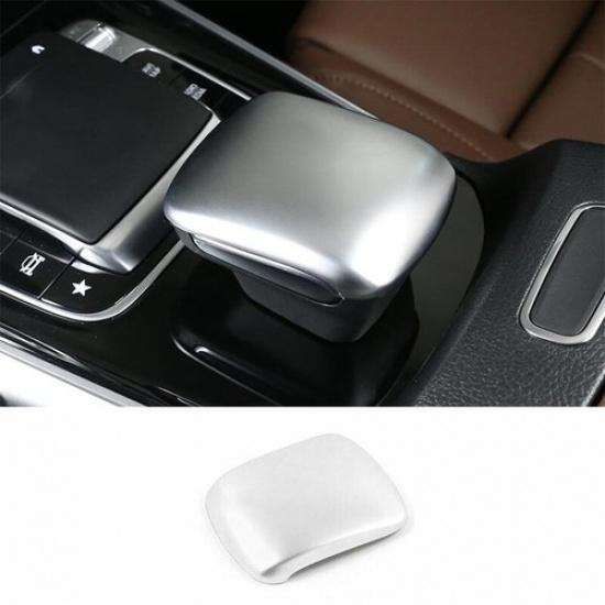Car Central Console Matte Silver 20- Gear Shift Knob Cover For Benz GLA W156