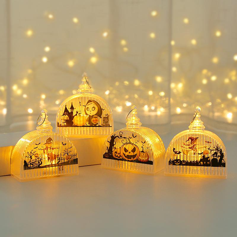 Halloween Jack-o'-Lantern Barn Bär Halloween Dekorationer Lysande Rekvisita Fest Hängande Ornament