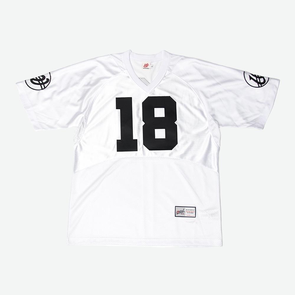 Wieoldeuwoldeu Weird 18 Rugby Jersey White