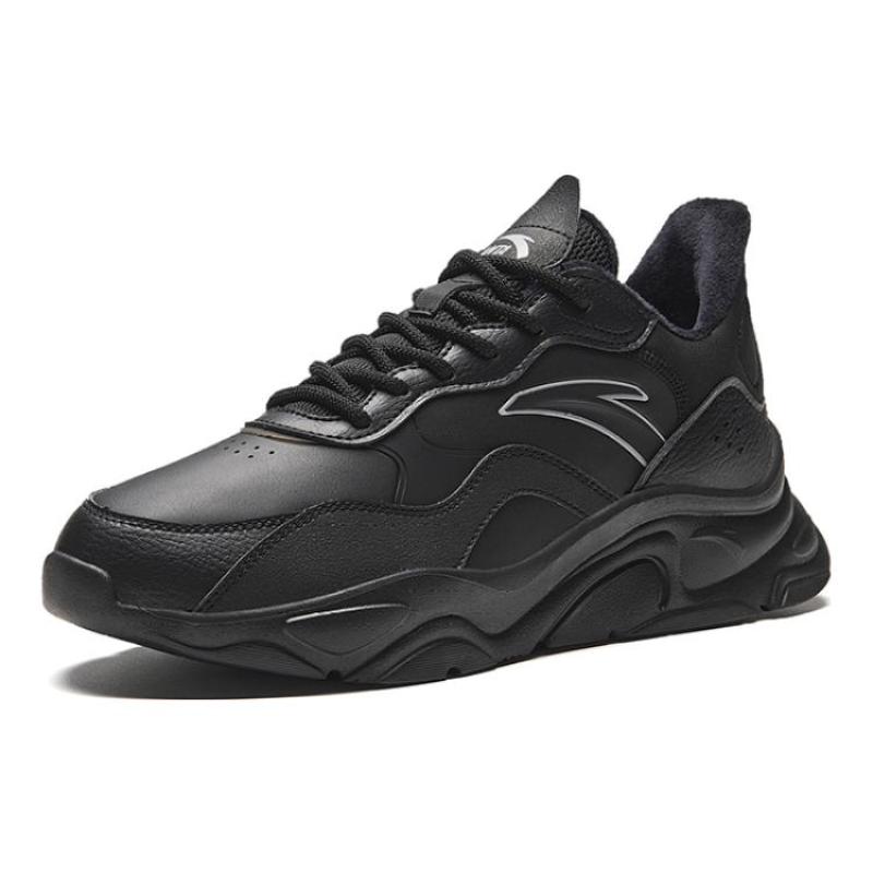 Anta Little Millennium Wear-Resistant Low-Top Casual Shoes Men's Black Sneakers 912348826-6