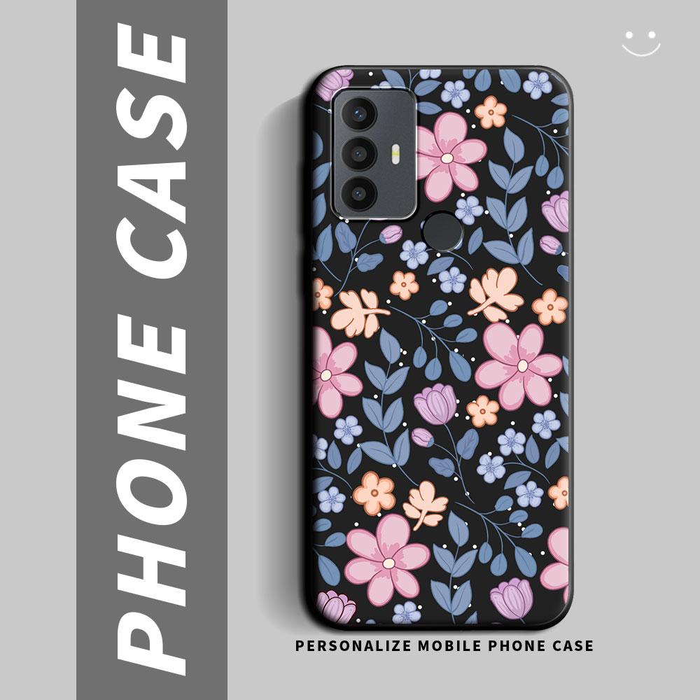 For TCL 30E / TCL 30 Plus Case Cartoon Cute Cat Flower Shockproof Silicone Soft TPU Phone Case For TCL 30 5G 30SE Back Cover