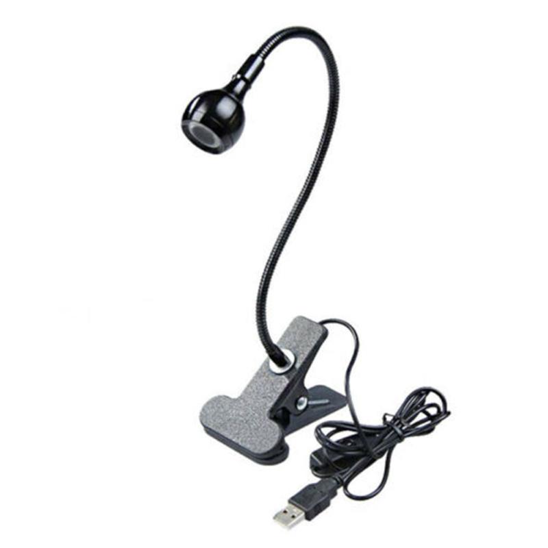 Usb Flexible Led  Reading  Light Metal Clip Design Usb Powered Beside Bed Desk Table Lamp