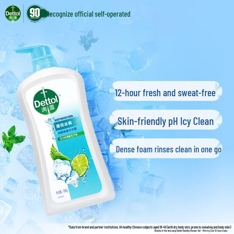 Dettol Cooling Mint Shower Gel Duo Pack