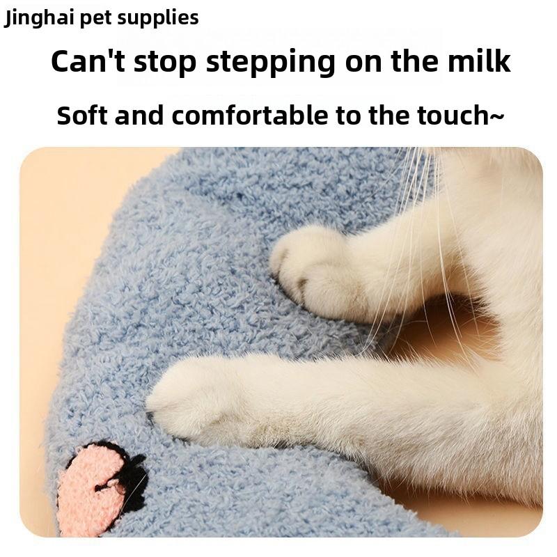 Cat U-shaped Cervical Spine Protection Pillow, Deep Sleep Throw Pillow, Soft and Comfortable Cat Toy, Plush Pet Supplies