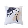 Nordic Art Ins Abstract Face Pillow - Minimalist Sofa Office Decor Cushion Cover W/Core, Free Shipping