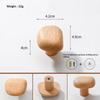 Natural Wooden Wall Mounted Coat Hooks Minimalist Hat Key Hanger Pegs For Hanging Towel Cap Bag Home Entryway Decoration 2026
