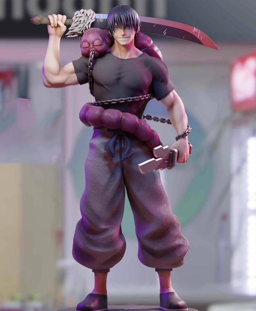 Anime JJK Figure Strongest Warrior Gojo Satoru Toji Fushiguro Action Figure Collectible Doll Model Fushiguro Toji Figure Gifts
