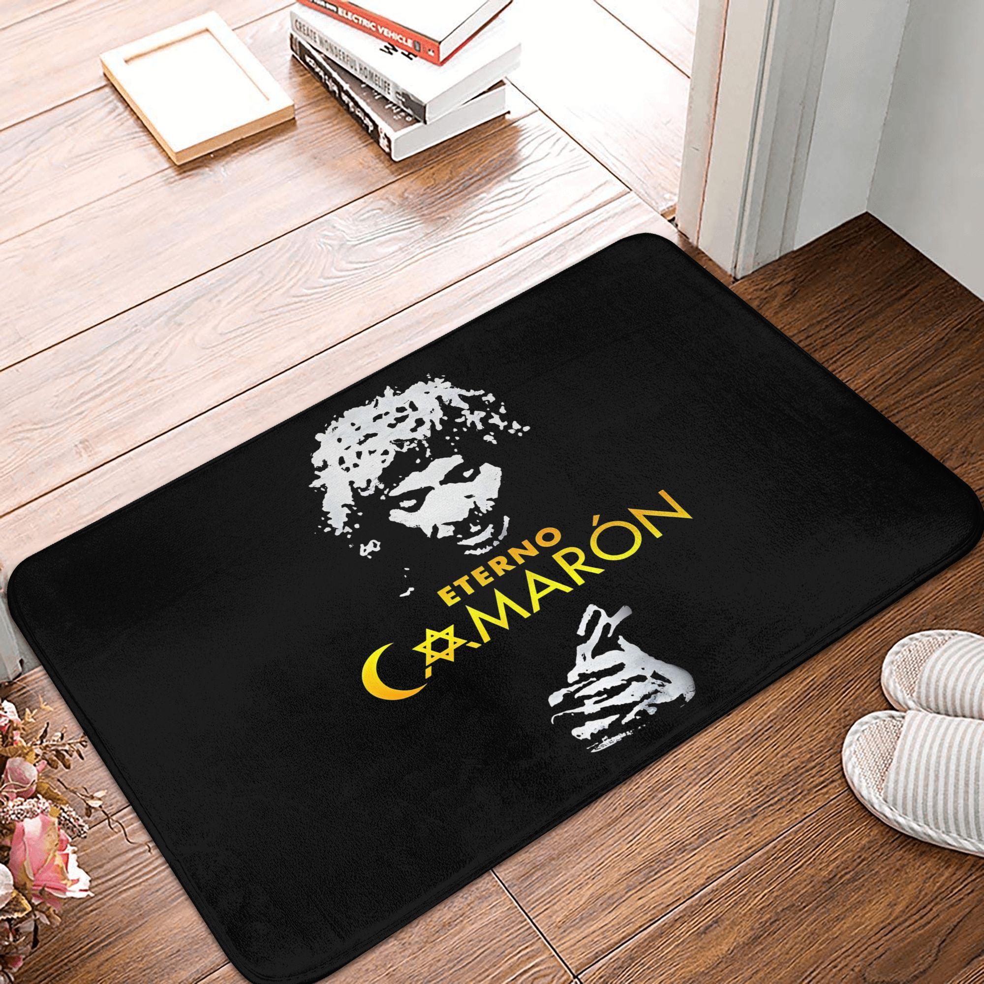 

Flamenco Legend Singer Camaron Front Door Mat Anti-Slip Indoor Absorbent Doormat Kitchen Balcony Entrance Rug Carpet 40cmx60cm