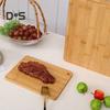 Bamboo Cutting Board Thickened Double-Sided Chopping Board for Meat And Vegetables Kitchen Chopping Panel with Vertical Storage Anti-Mildew Fruit