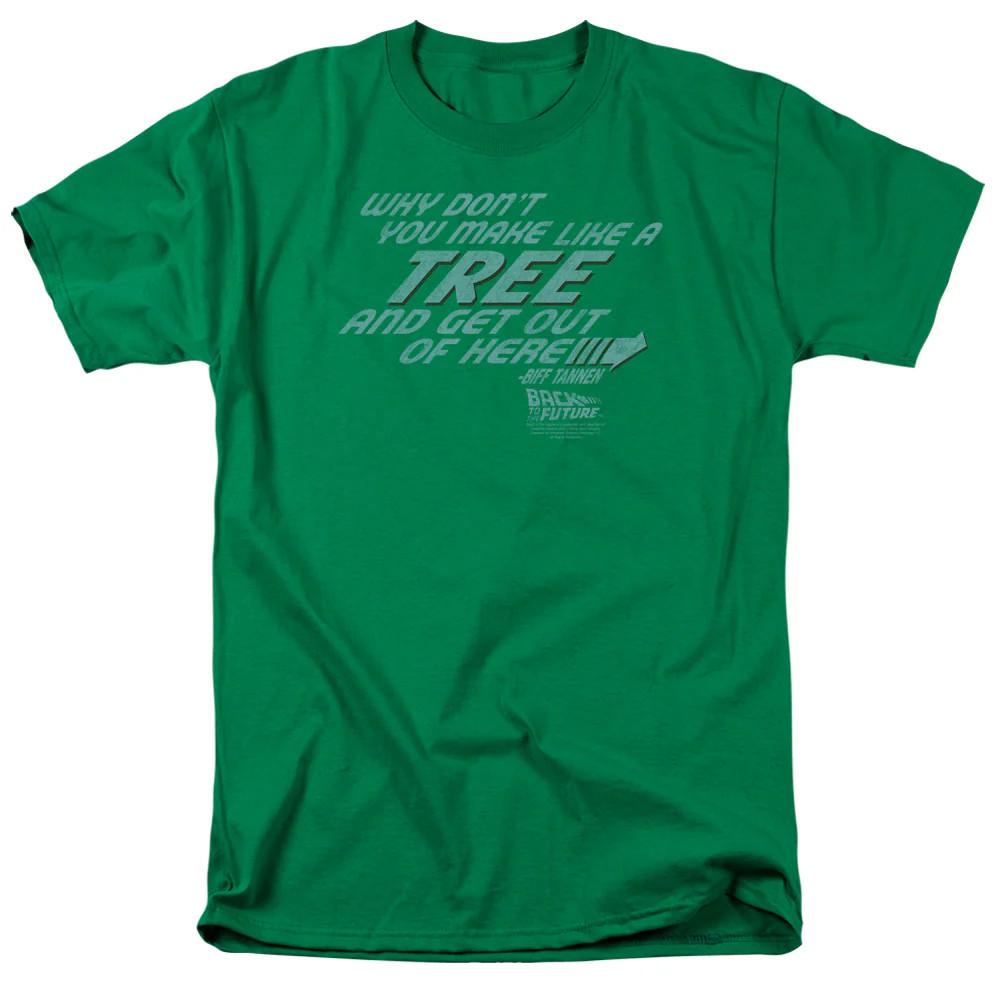 Back To The Future Make Like A Tree Mens T Shirt Kelly Green Officially Licensed Unisex T-Shirt S