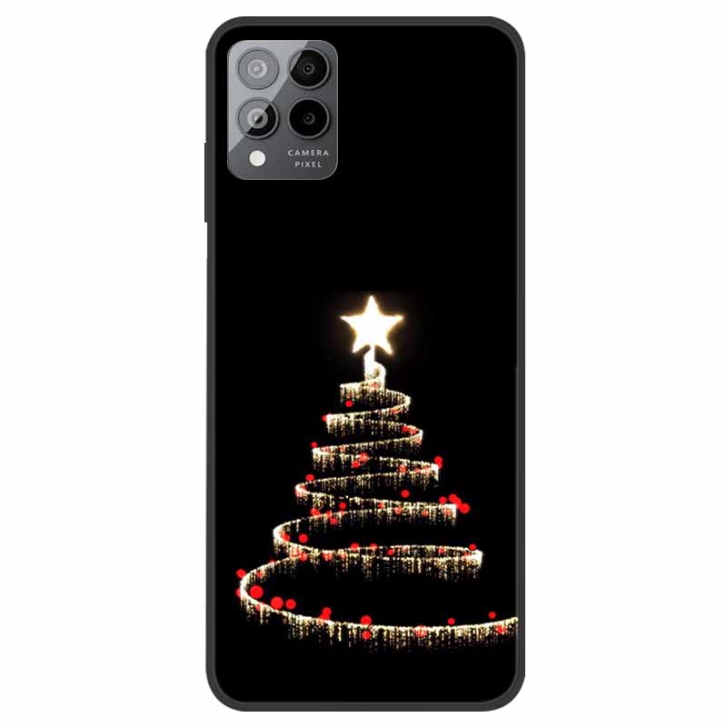 For T-Mobile REVVL 6 5G Case Christmas Soft Silicone TPU Phone Back Cover Case for T-Mobile Revvl 6 Pro 5G Santa Claus Elk Funda
