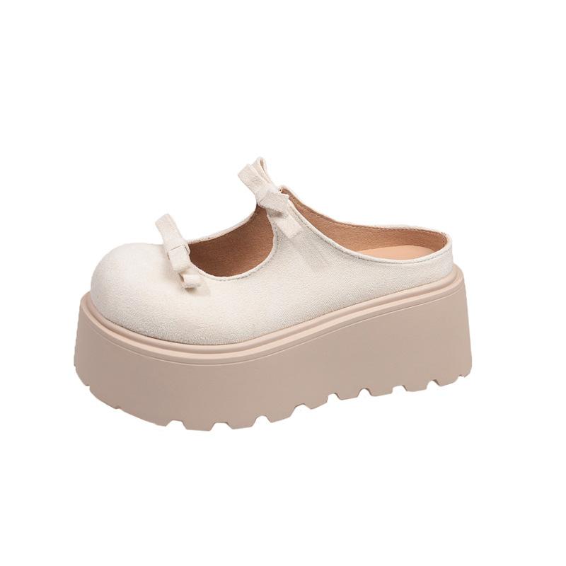 

Black French high-heeled platform small leather shoes for women s 2025 spring new with skirt retro light mouth Mary Jane slippers 35