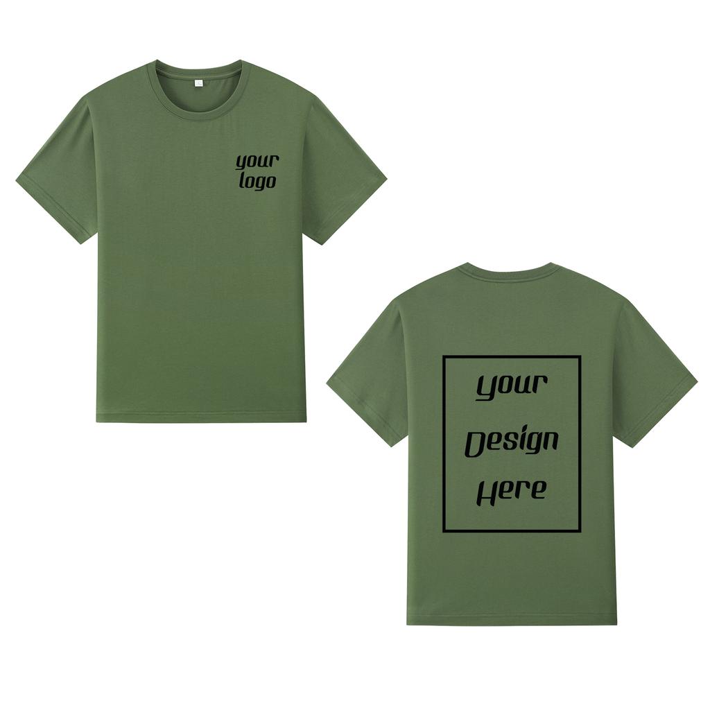 Streetwear Tilpasset Mønstertrykk T-skjorte Harajuku Casual O-hals Topp Korte Ermer Unisex 100% Bomull Gruppe T-skjorte