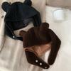 Winter Bear Ear Hat for Teens Keep Warm Protecting Ear Hat Windproof Outdoor