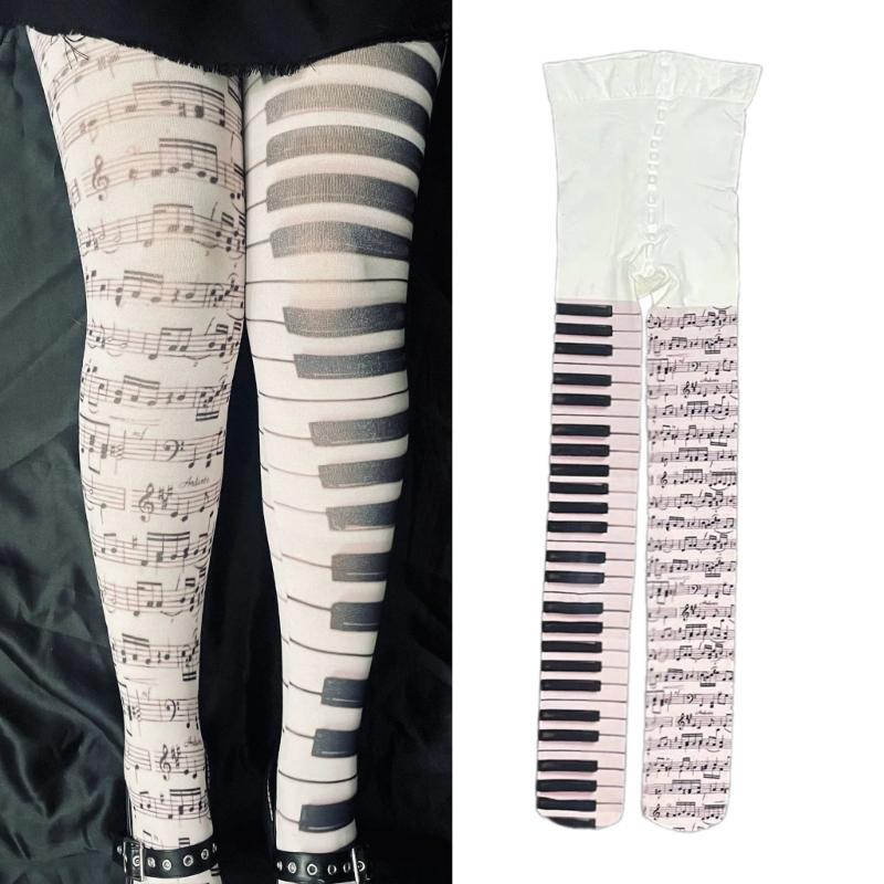 High Fashionable Letter Print Pantyhose Breathable Design For Active Women