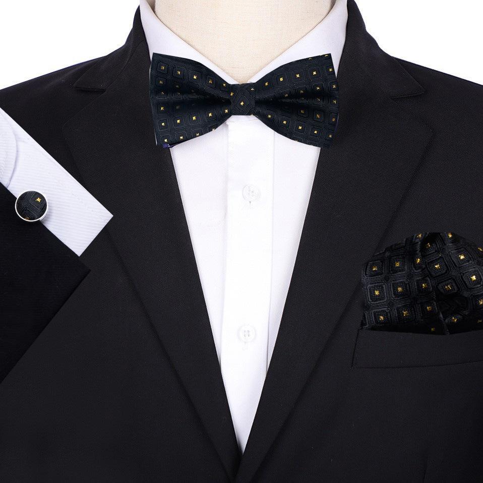 Men'S Groom Wedding Host Solid Color Bow Tie Best Man Suit Korean Version Shirt Bow Tie Wedding Men'S Bow