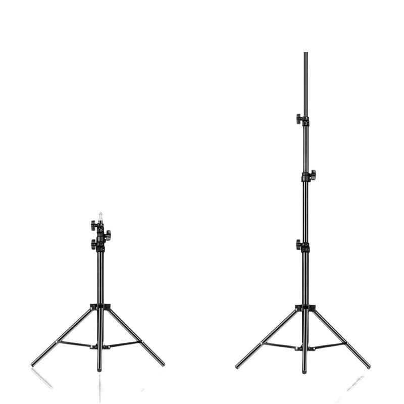 8GVM Photography Tripod Stand with Spring Buffer - 1.8m, 2m, 2.8m Adjustable Heights, Portable for Flash Lighting