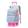 Unisex Detachable Rolling School Backpack