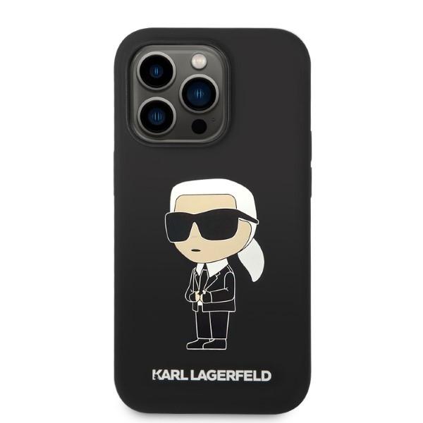 Etui do iPhone 14 Pro Karl Lagerfeld MagSafe Silicone Ikonik Czarne