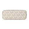 Michael Kors Bokstavslogotyp Konstläder Axelväska Crossbody Dam Vanilj