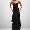 Fashionable Spring Latest Style Backless Temperament Elegant Backless Irregular Lace-up Gown