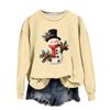 Women's Fashion Casual Long Sleeve Loose Christmas Printed Sweatshirt