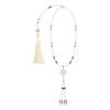 Ming dynasty necklace, ancient-style accessories, long tassels at the back, tassels, vintage palace yingluo, Tang-style Hanfu accessories, soft 